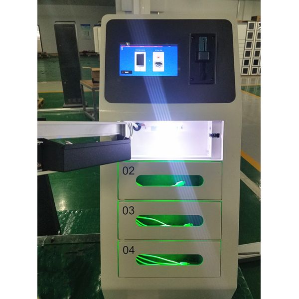 Coin Operated MCU System Multiple Cell Phone Charging Station USB Charging Station Kiosks with 4 Lockers