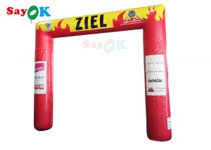 Quality Square PVC Tarp Closed Air Inflatable Arch Custom 4.2x3.6x0.6m for sale