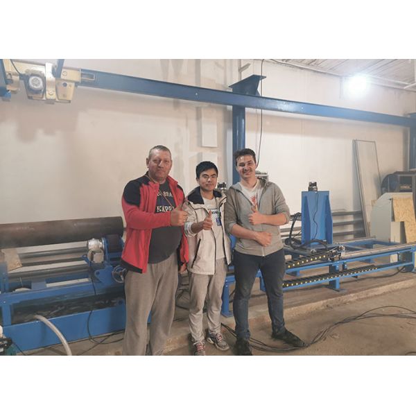 Q345 steel 1000Mm 28.5Kw In Wall Pipe Welding Machine