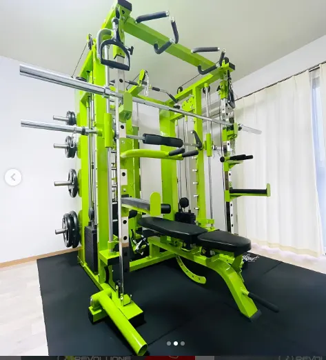 Indoor Multi Function Smith Machine All In One Gym Equipment With Weight Stacks
