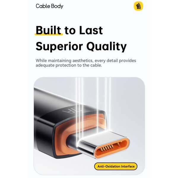 ESSAGER ES-X66 Spring Style Cable 100W 88W 7A USB Type C to USB Cable