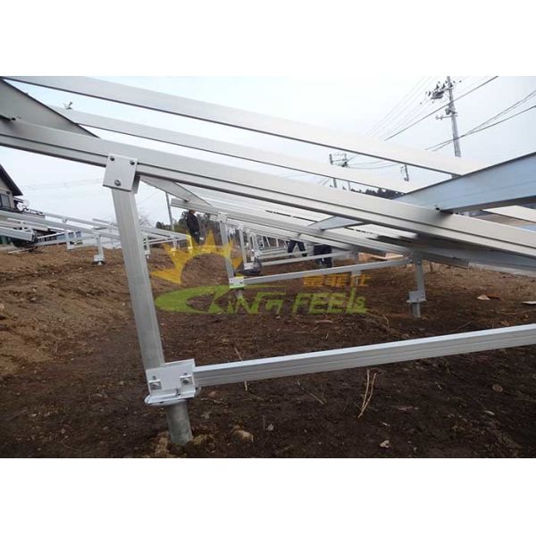 Unique Solar PV Mounting Systems High Strength Aluminum Blend 6005 T5 Material