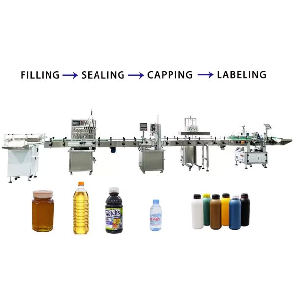 10-100ml Liquid Oil Water Wine Bottle Filling Machine with Customizable Filling Volume