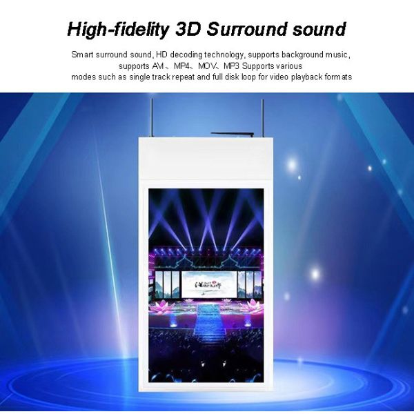 Window Facing Display Storefront 3000nits Sunlight Readable Smart LCD Monitor Vertical Digital Signage Commercial TV Ads Screen