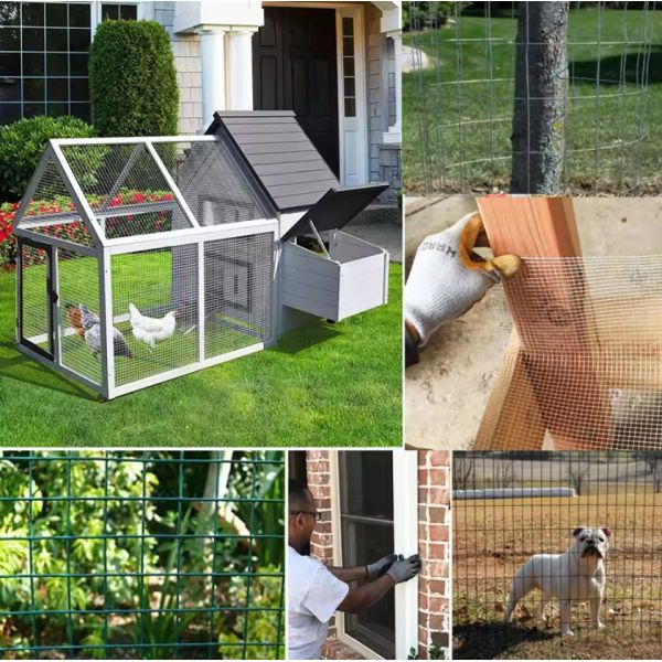 Square Long Hole Pvc Coated Wire Mesh 1/ 4 Inch 0.8mm-3mm Free Samples Available