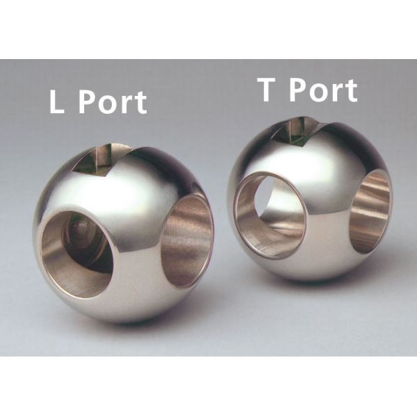 CF8M BSP 3 Way Ball Valve L type Female Threaded 6.3Mpa / 1000PSI