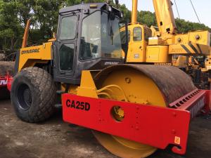 China 10T Used Single Drum Roller Compactor Dynapac CA25D 26676 Lb Operating Weight on sale
