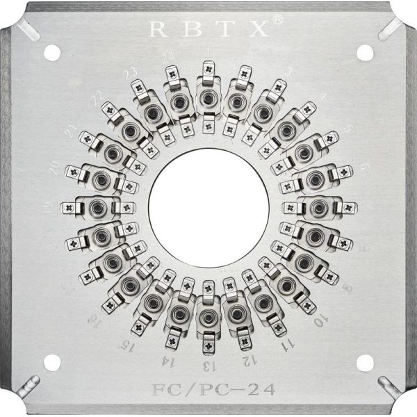 Rongbang RBTX-FCPC24 Polishing Holder for 24 Ports FC/PC Fiber Optic Patch Cord Connectors Tip Grinding