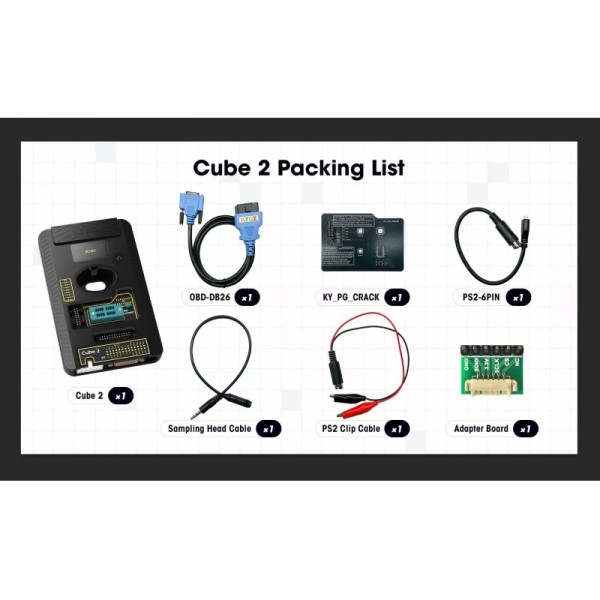 KYDZ Cube 2: All-in-One Automotive Key Programmer with Renew , Chip Duplication & Frequency Test