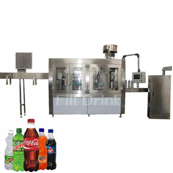 Auto Balanced Pressure Carbonated Soft Drink Production Line Filling Capping