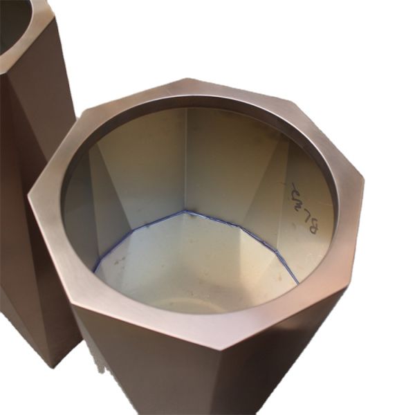 High quality planters vertical octagonal metal flower pots