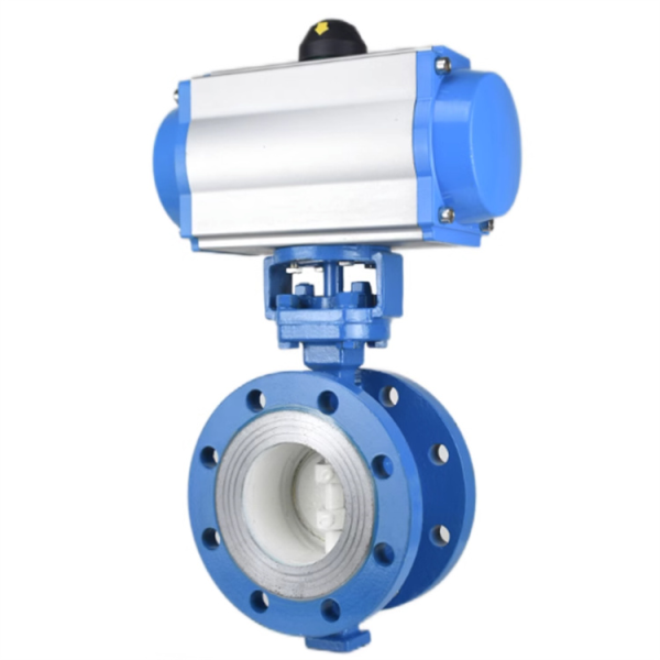 High Temperature Resistant Flange Pneumatic Triple Eccentric Metal Seal Butterfly Valve for Boiler Steam Industrial Pipeline