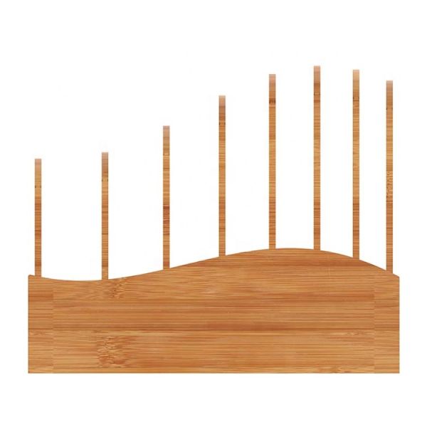 Office Storage Holders Racks Bamboo Book Stand with Cloud Shape and Customized Logo