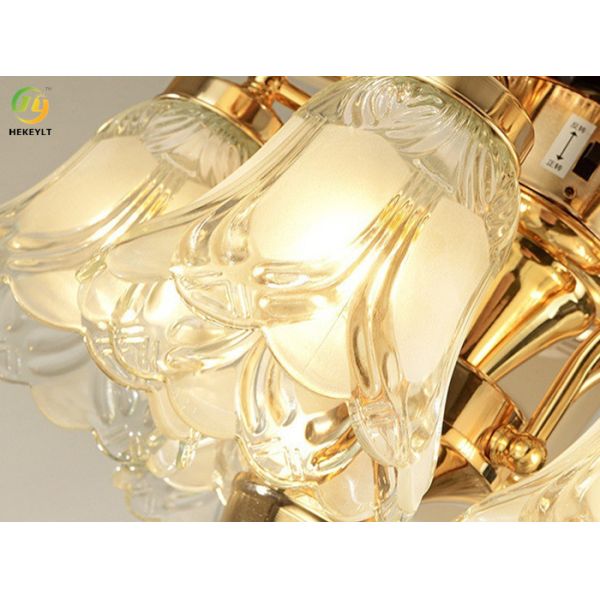 42'' E27 Custom Modern European Retro LED Fan Lamp For Dining Room Home