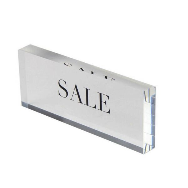 Custom Cear Acrylic Sign Display Logo Block Brand Block Plexiglass Print Block