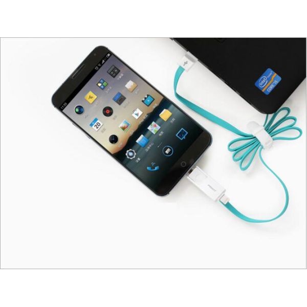 Pisen 2 in 1 USB cable,Iphone X/8(plus)/7(plus)/6(plus)USB cable+Android USB cable, Pisen 2 in 1 rapid USB cable