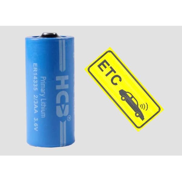 2/3AA 1650mAh Lithium Thionyl Chloride Cell Li SOCl2 3.6 V Battery for Marine