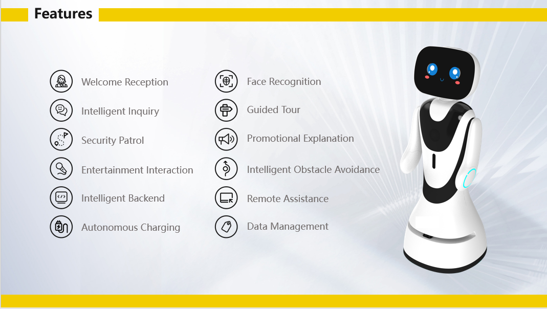 Industrial Automation Commercial Robot Timo AI Service Robot Remote Control