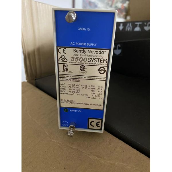 106M1079-01 Bently Nevada 3500/15 Power Supply Approved for PLC Modules