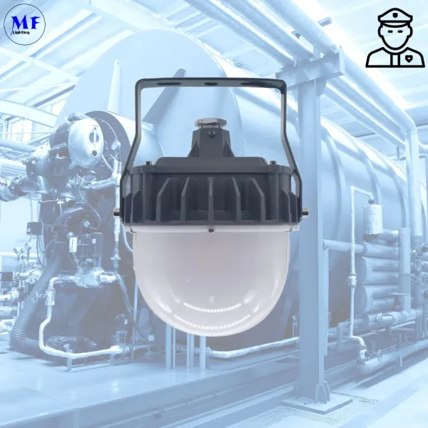 LED Explosion Proof Light Atex Certified High Bay Area Hanging Wall Mounted Zone 1 Zone 2 LNG Gas Station Oil Industry