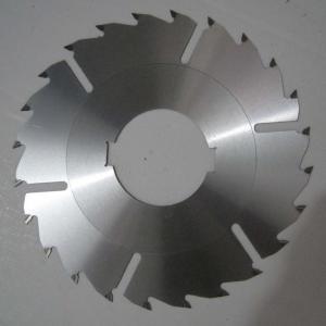 China carbide multiple blade saw cutting aluminum with 4 scraping grooves knife blade on sale