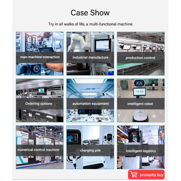 Fanless 19 Inch Android Panel PC IP65 Waterproof High Brightness Capacitive Touch Screen VESA Mount