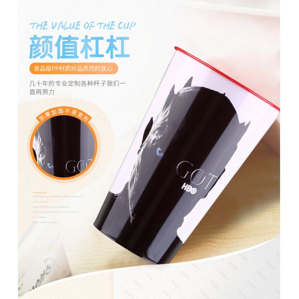 Promotion Drinking Printed Plastic Cups , Bpa Free 750ML Custom Plastic Tumblers