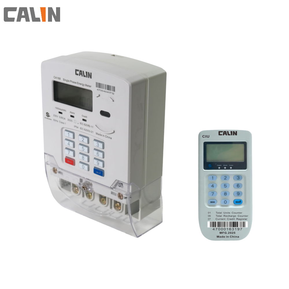 Split Type Single Phase Keypad Prepaid Electricity Meters Din Rail Mounted Kwh