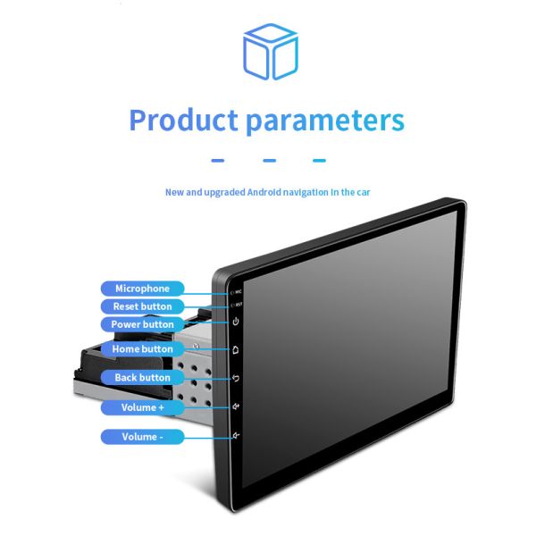 9 Inch 1 DIN Universal Android Car Navigation Entertainment System HD Reversing Image