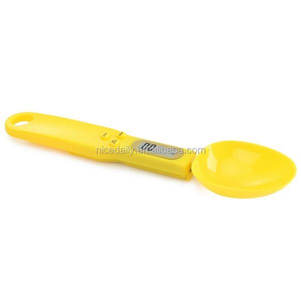 Accurate 500g Kitchen Digital Spoon Scale with Scale Tray and Battery Power Source Easy-to- Weight Measurement