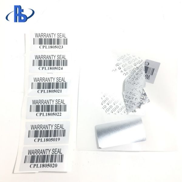 Single Sided VOID Security Labels Customizable For Electronic Industry