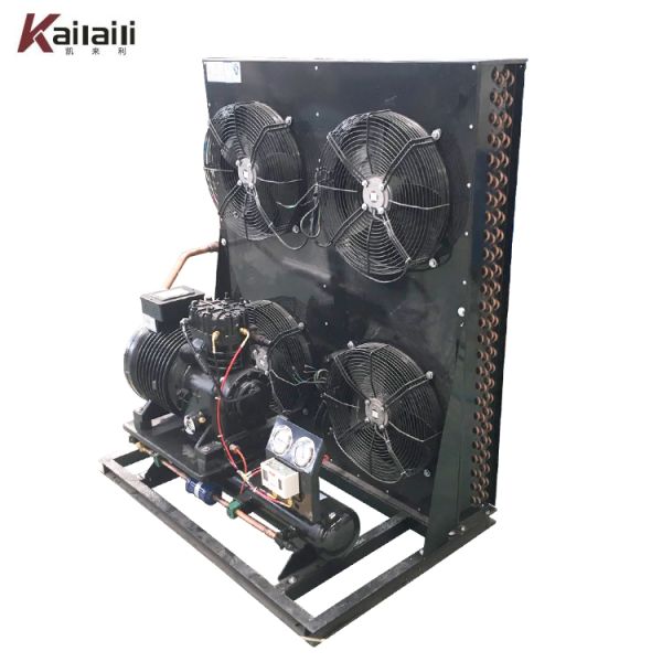 10HP Copeland Semi Hermetic Compressor Fin Type Air Cooled Condensing Unit