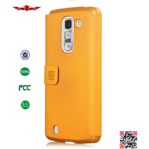 Hot Sell Ultra Thin Colorful PU Flip Leather Cover Case For LG G Pro 2 High Quality