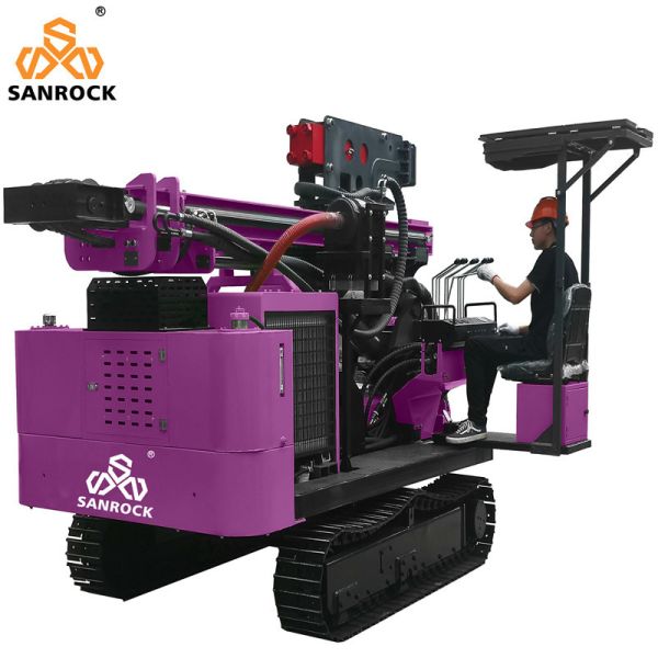 Screw Pile Driver Photovoltaic Solar Pile Driving Rig Hydraulic Vibration Piling Machine