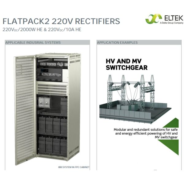 In Stock 220v 10A Rectifier Module Eltek Flatpack2 220V/10A HE 241119.815 for Marine Offshore Data Center Power Utilities