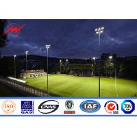 China 35m Multi - Pyramidal High Mast Pole Sports Light Poles Conoid Poly for sale