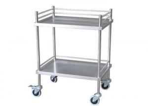 Quality Durable Two Shelves Stainless Steel Medical Trolley Surgical Instrument Trolley (ALS-SS02) for sale