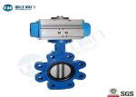 Cast Iron Wafer And Lug Type Butterfly Valve With Pneumatic Actuator DIN