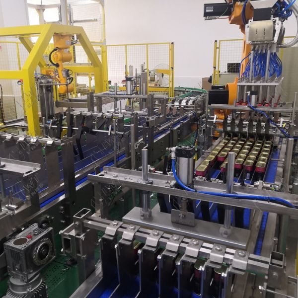 Fully automatic robot cartoning machine carton packaging machine