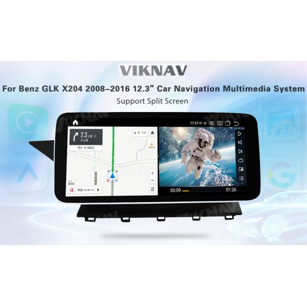 Multimedia GLK Android Screen Mercedes Head Unit For Benz Class X204 2008-2016