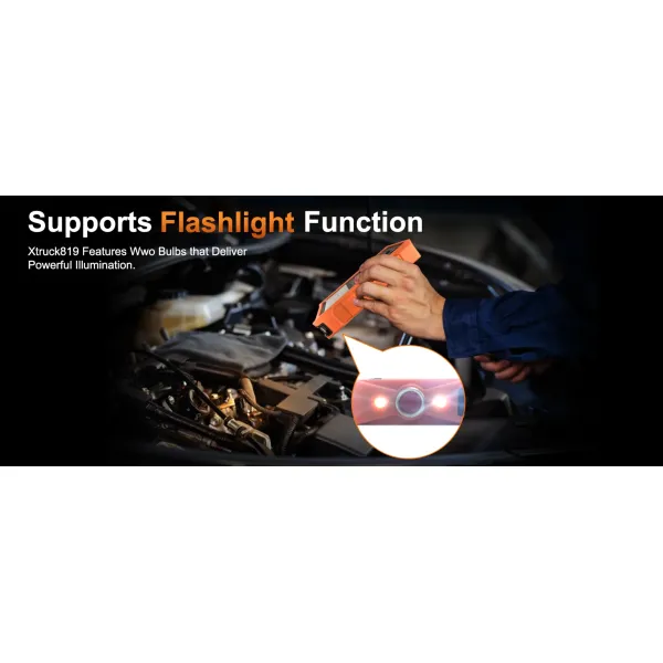 Xtruck 819 Car Diagnostic Tool All System Obd2 Scanner Freeupdate,Code Reader And Display Monitor