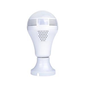 Quality 360 Degree Angle Wifi Light Bulb Security Camera With Fisheye Lens Panoramic View for sale