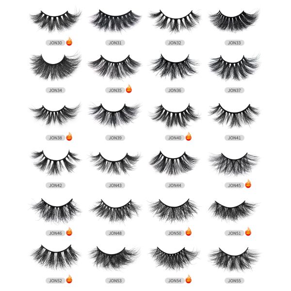 Reusable Fluffy Mink Lashes , Natural Look Vegan Cruelty Free Lashes