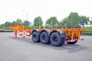 Quality Steel Tank Container Trailer Chassis / 40 ft Gooseneck Trailer 3 Axles for sale