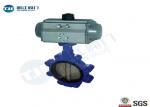 Cast Iron Wafer And Lug Type Butterfly Valve With Pneumatic Actuator DIN
