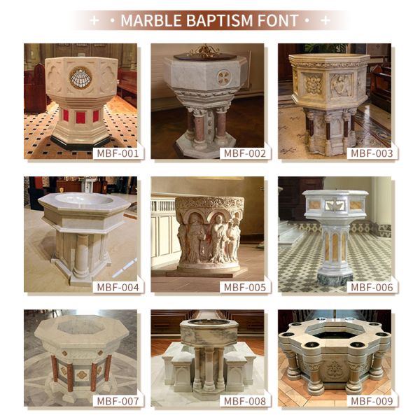 Marble Pulpit Table Natural Stone Carving Church Papal podium Western Style Religious Custom