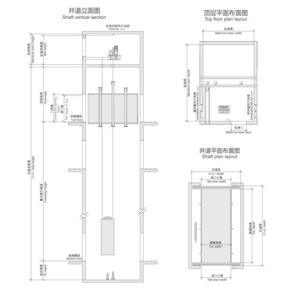 Safety Building Lifts Elevators Automobile Car Elevator 3000~5000kg Load