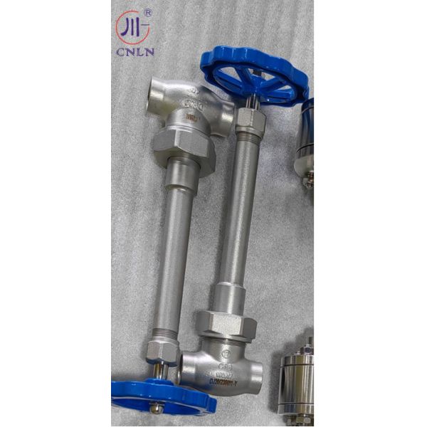 Cryogenic Globe Angle Valves For LNG LOX LIN LAr CO2 for cryogenic tank -196