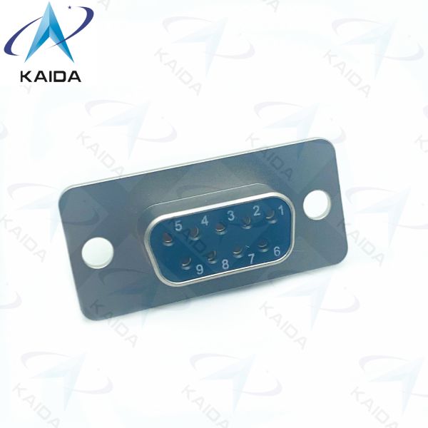 500V MIL-DTL-83513 Aluminium Micro D Receptacle Connector 500 Mating Cycles Copper Alloy Contacts.DEM-9S-S3KLE