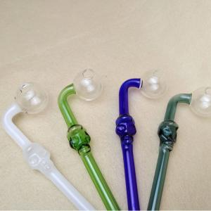 Quality 2mm Thick Glass Tobacco Pipe , 5.5